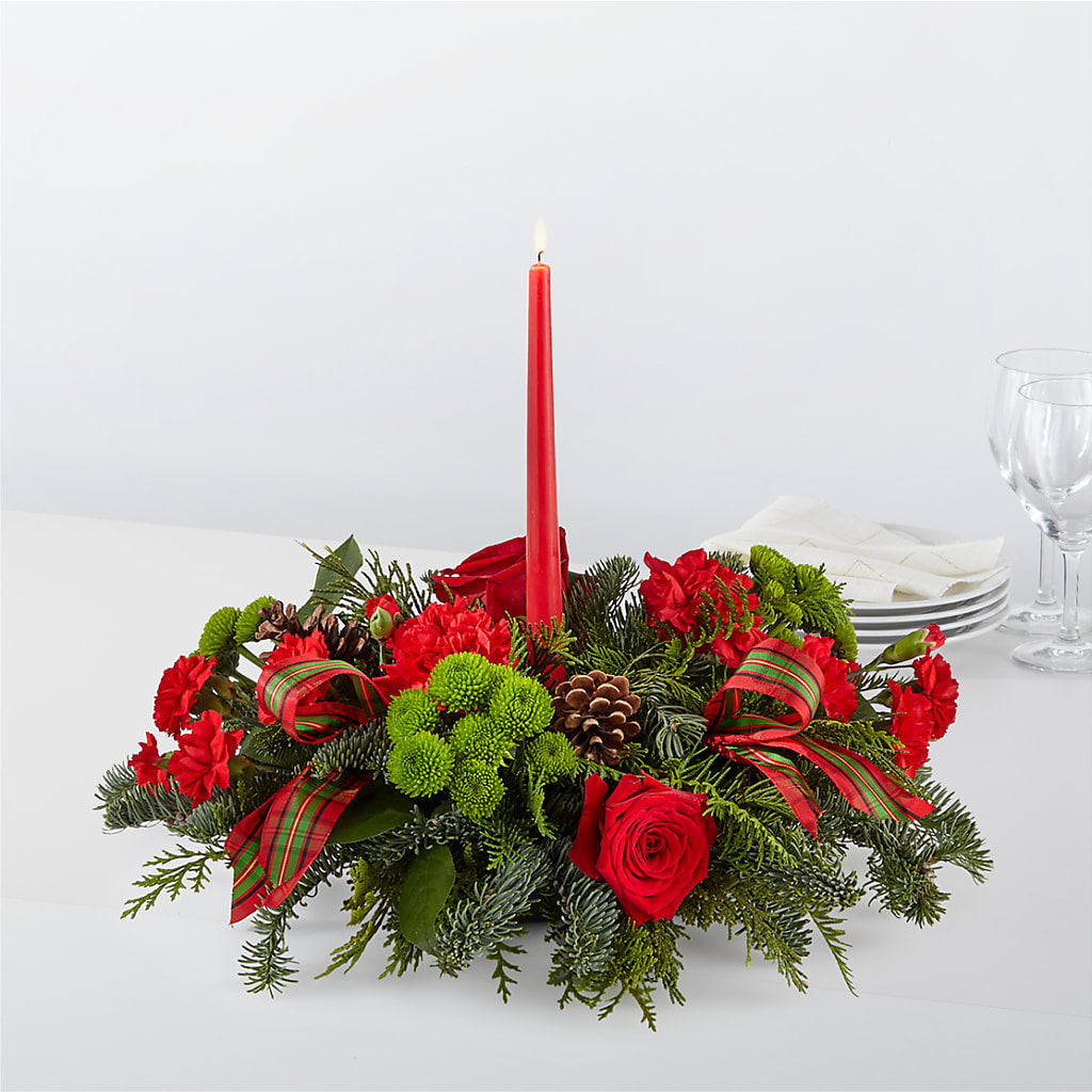 By the Candlelight Centerpiece – ANGEL'S FLOWERS AND GIFTS, San Jose CA