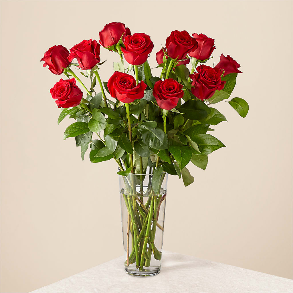 Long Stem Red Rose Bouquet – ANGEL'S FLOWERS AND GIFTS, San Jose CA