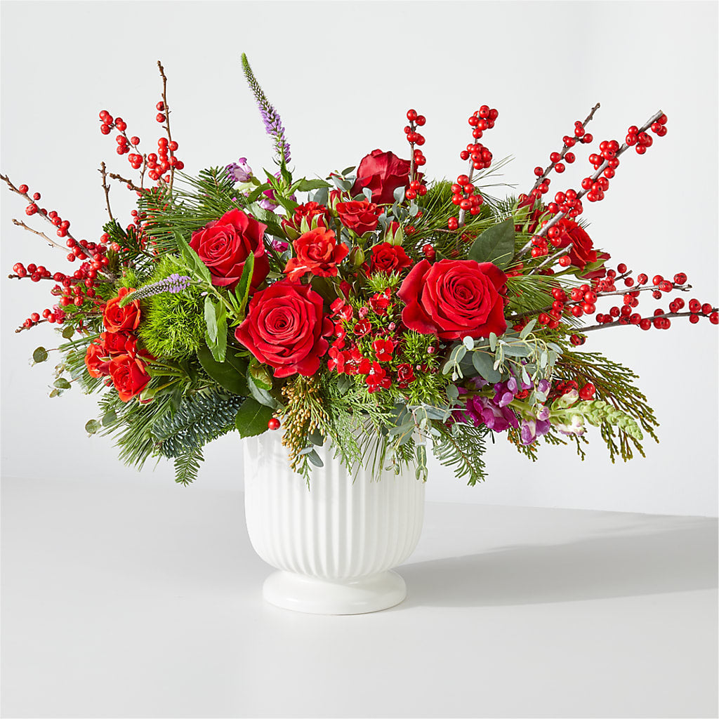 Big Red Bow Bouquet – ANGEL'S FLOWERS AND GIFTS, San Jose CA