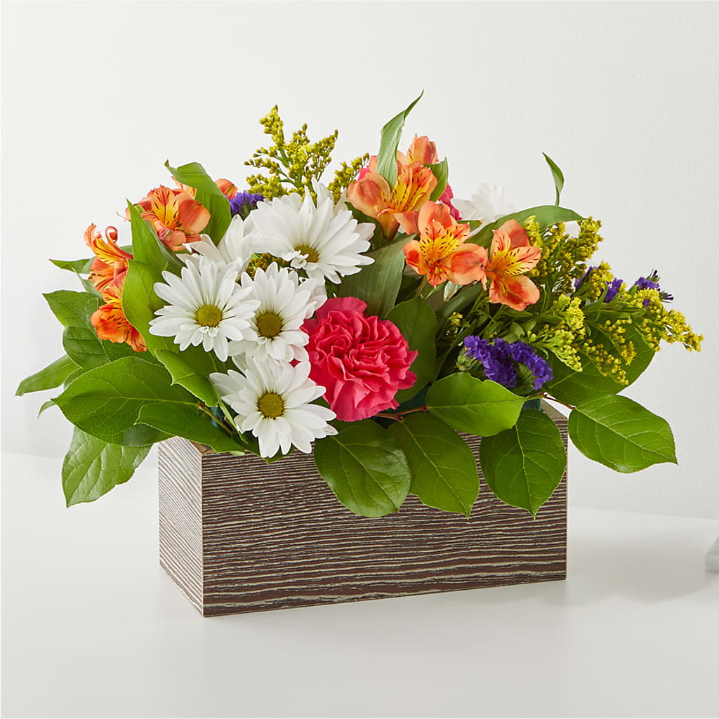 Oopsie Daisy Box Bouquet – ANGEL'S FLOWERS AND GIFTS, San Jose CA