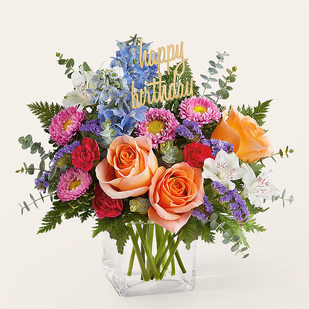 Birthday Bash Bouquet – ANGEL'S FLOWERS AND GIFTS, San Jose CA