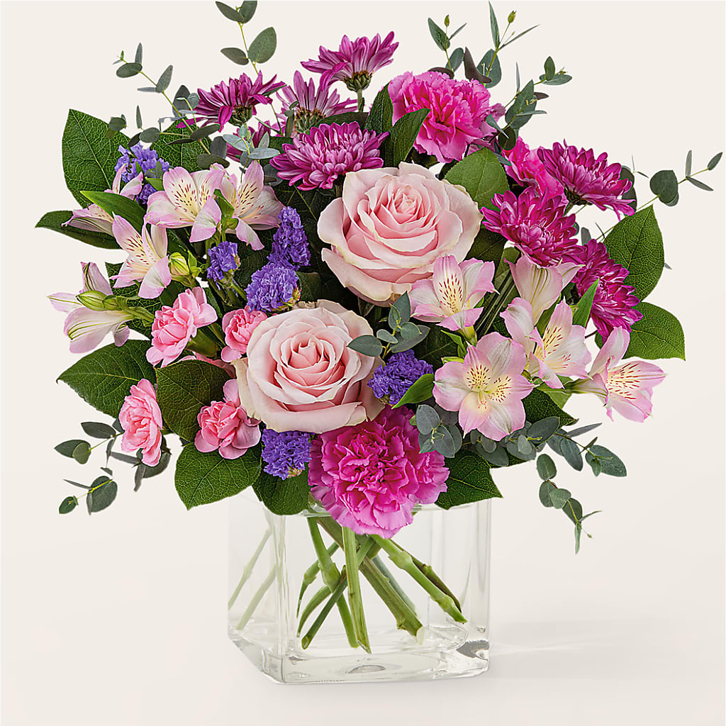 Rosy Radiance Bouquet – ANGEL'S FLOWERS AND GIFTS, San Jose CA