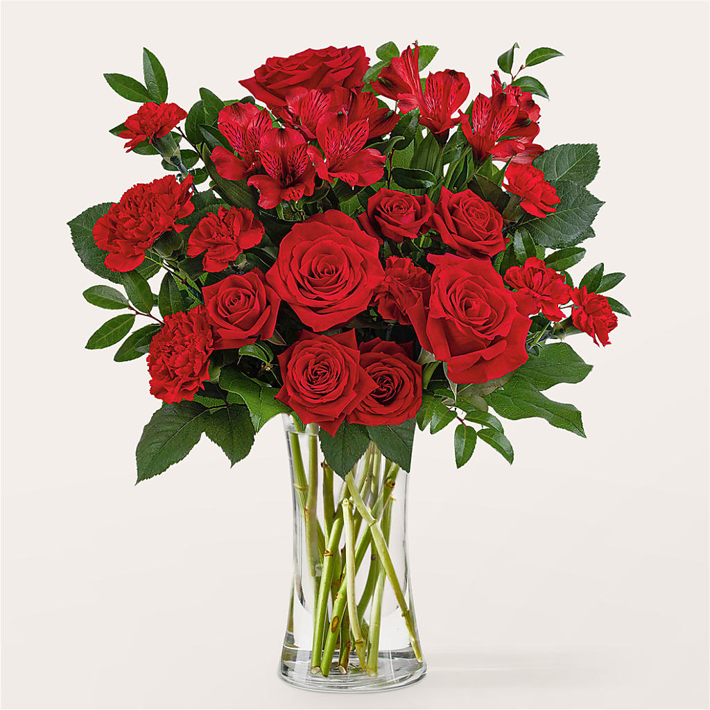 Brilliant Ruby Bouquet – ANGEL'S FLOWERS AND GIFTS, San Jose CA