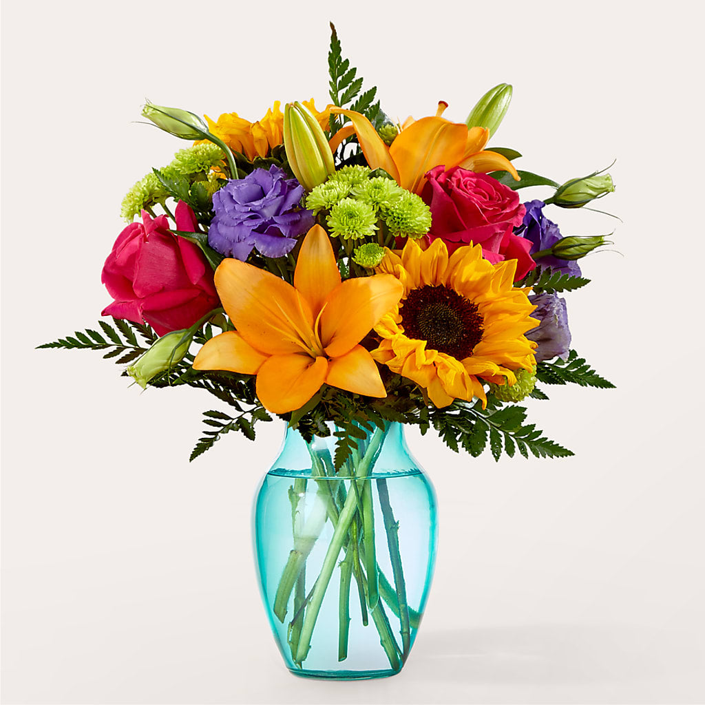 Double Rainbow Bouquet – ANGEL'S FLOWERS AND GIFTS, San Jose CA