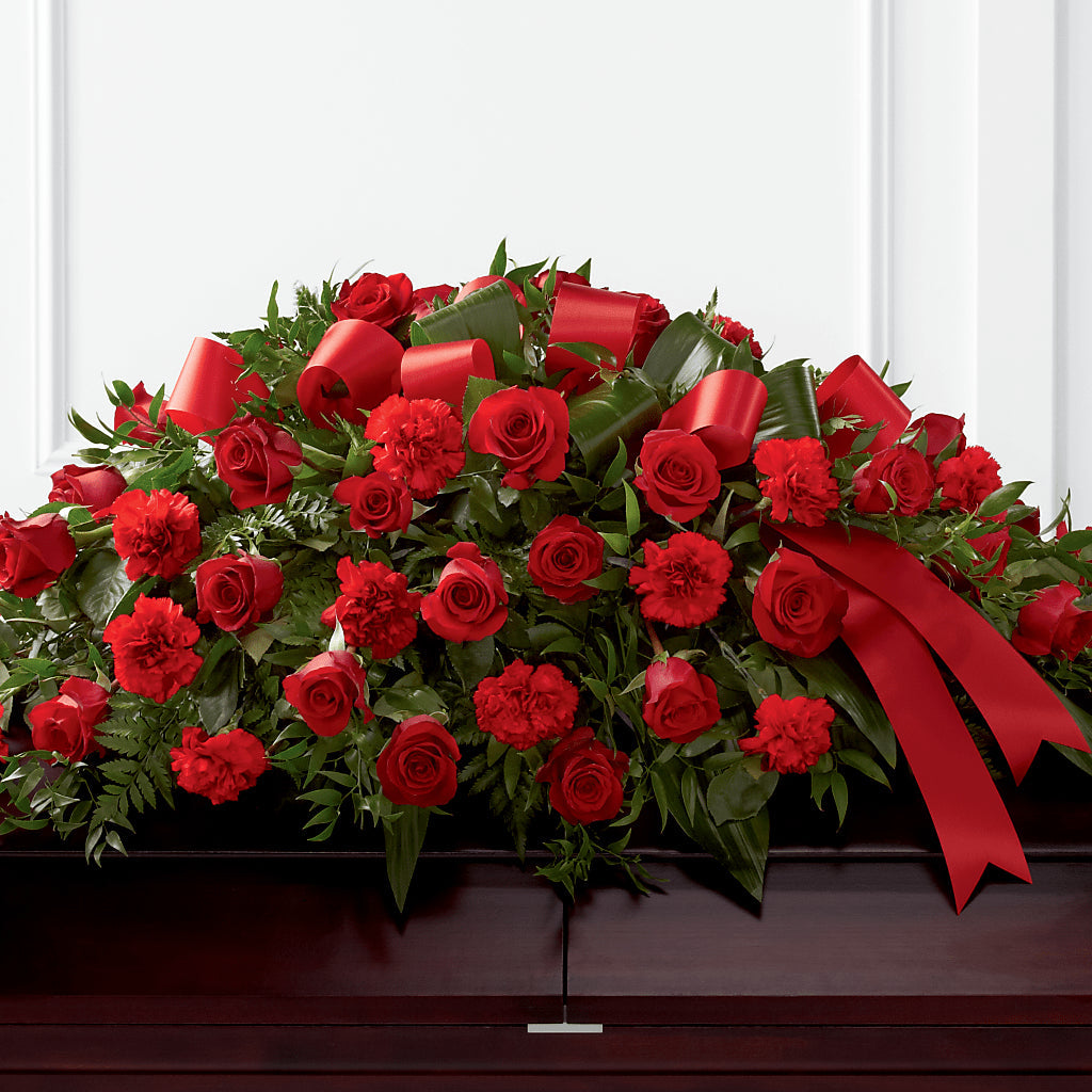 Tribute of Life Casket Spray – ANGEL'S FLOWERS AND GIFTS, San Jose CA