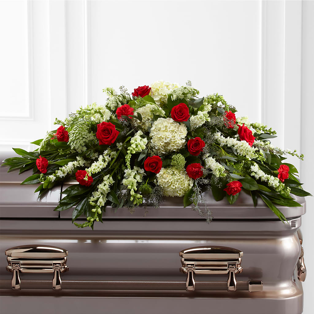 Sincerity Casket Spray – ANGEL'S FLOWERS AND GIFTS, San Jose CA
