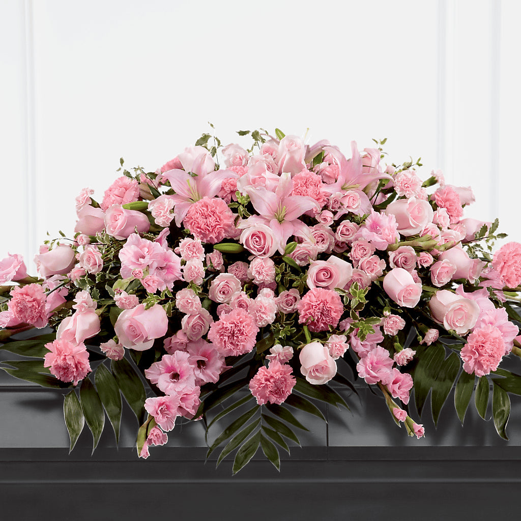 Garden of Comfort Casket Spray (Standard) – ANGEL'S FLOWERS AND GIFTS, San Jose CA