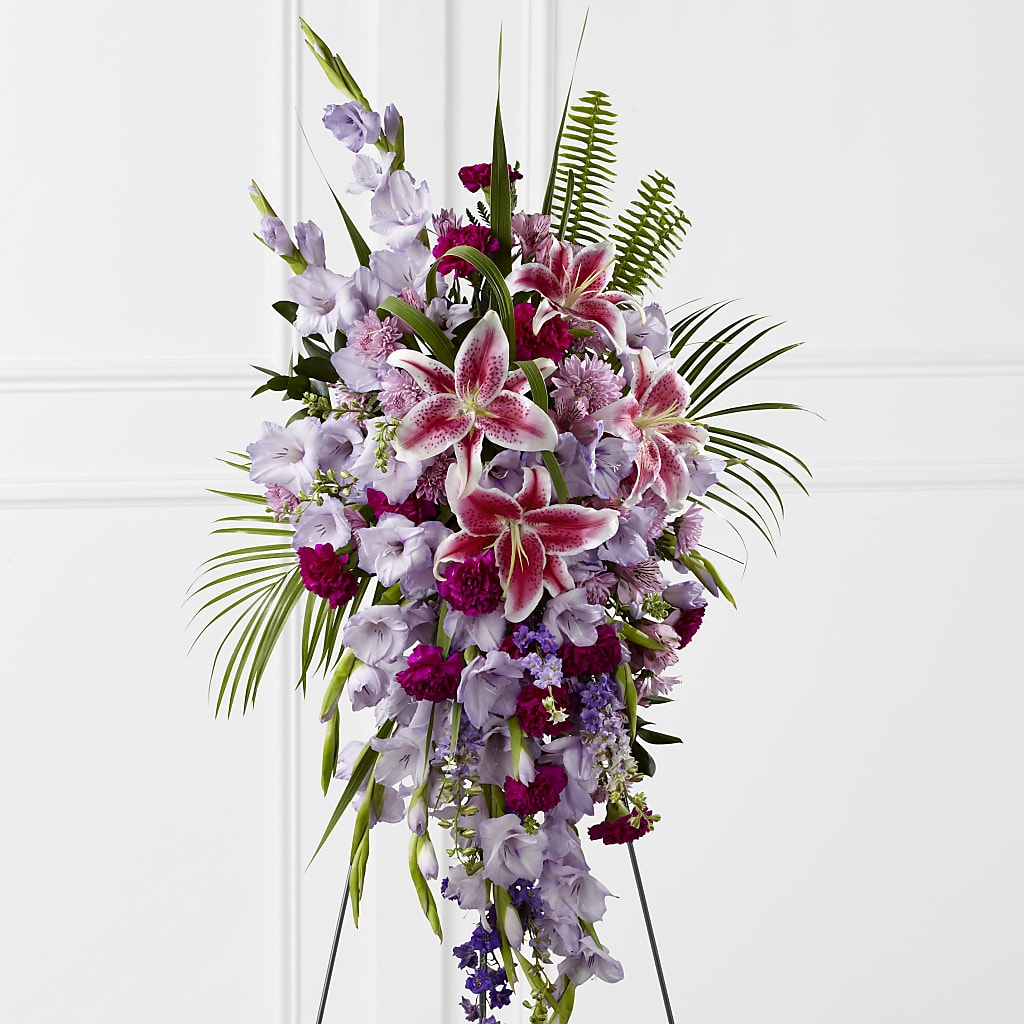 Tender Touch Standing Spray – ANGEL'S FLOWERS AND GIFTS, San Jose CA