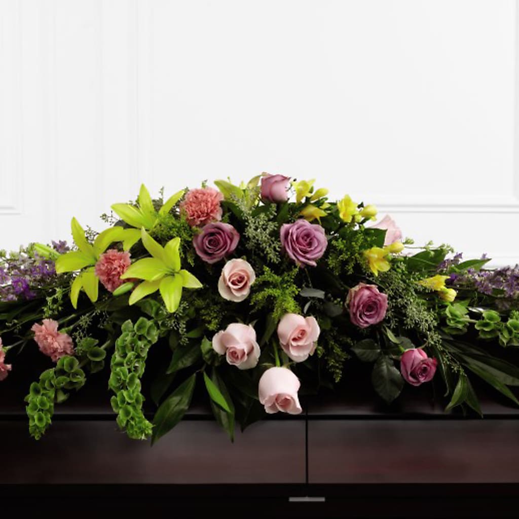 Forever Beloved Casket Spray – ANGEL'S FLOWERS AND GIFTS, San Jose CA
