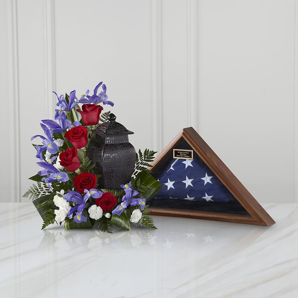 Patriotic Tribute Arrangement – ANGEL'S FLOWERS AND GIFTS, San Jose CA