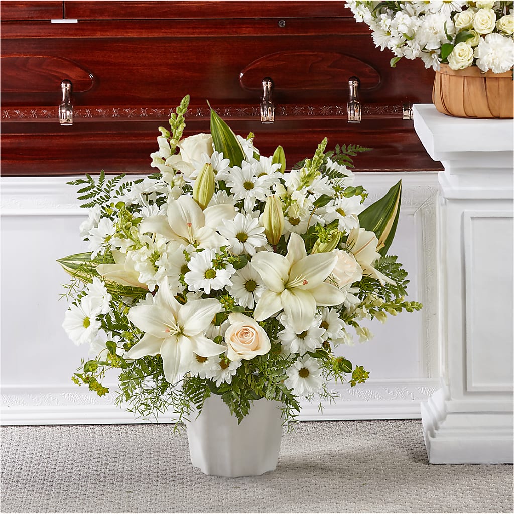 Thoughts of Tranquility Floor Basket – ANGEL'S FLOWERS AND GIFTS, San Jose CA