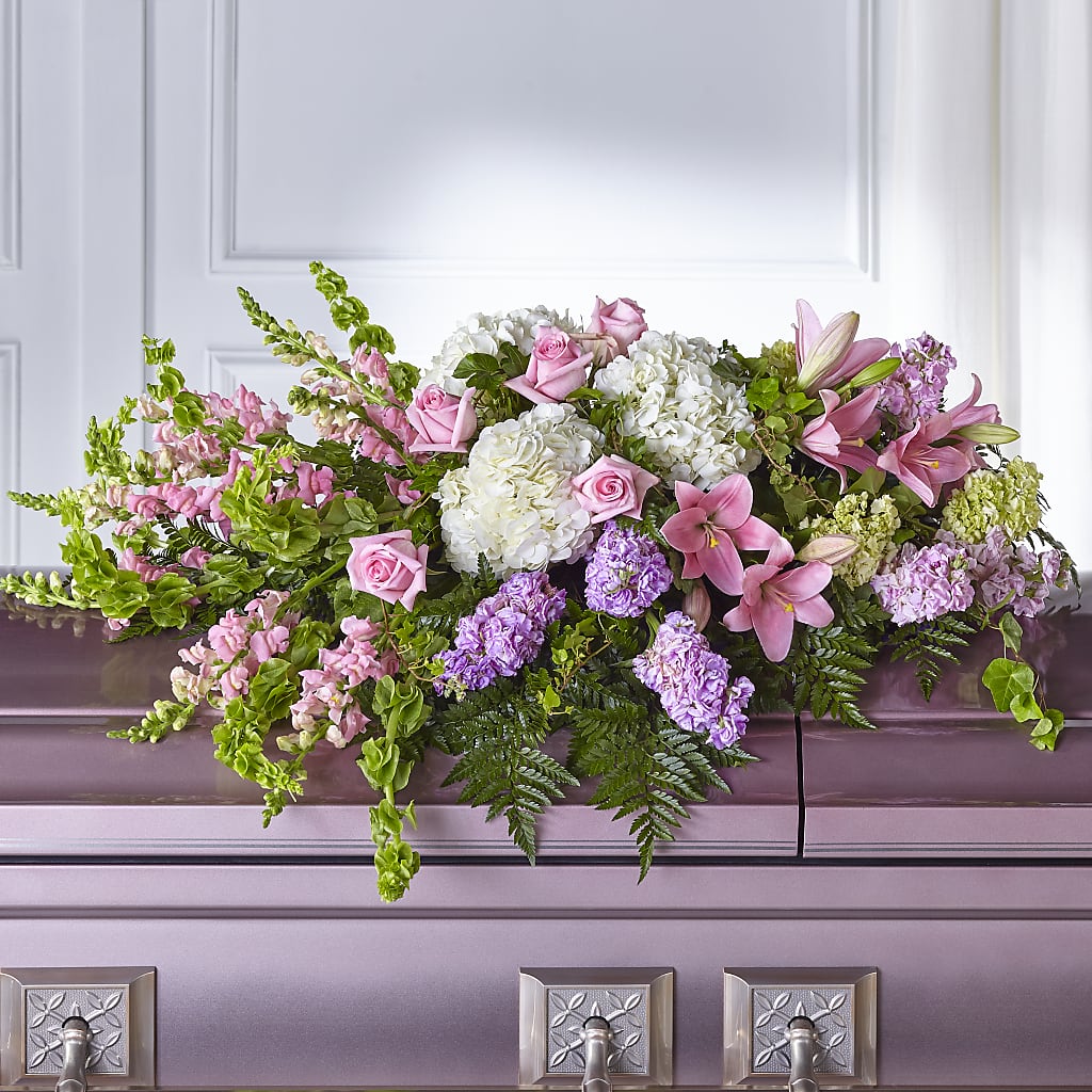 Life's Gratitude Casket Spray – ANGEL'S FLOWERS AND GIFTS, San Jose CA