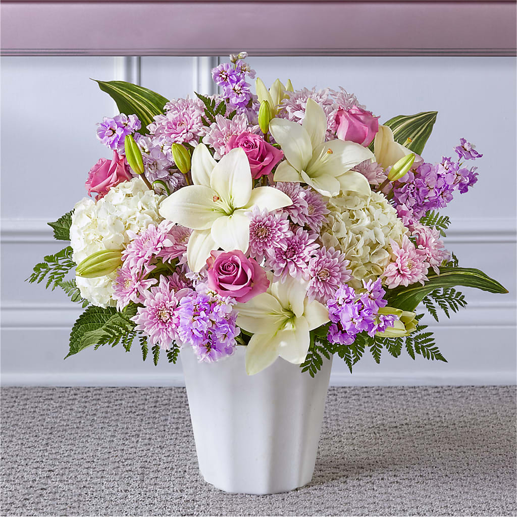 Heaven Sent Floor Basket – ANGEL'S FLOWERS AND GIFTS, San Jose CA
