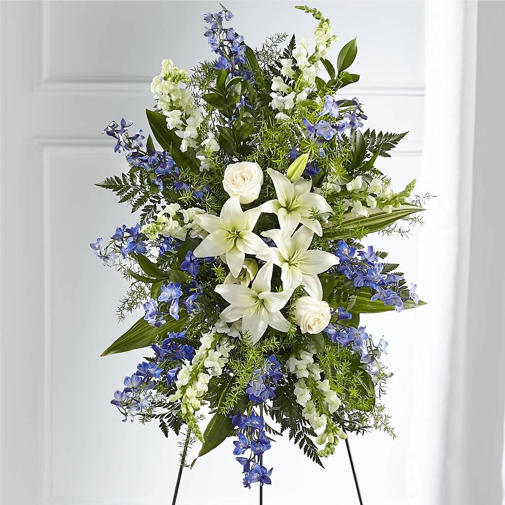 Faithful Friend Standing Spray – ANGEL'S FLOWERS AND GIFTS, San Jose CA