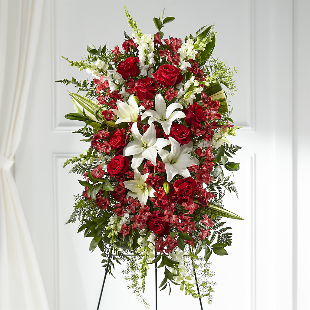 Everlasting Memory Standing Spray – ANGEL'S FLOWERS AND GIFTS, San Jose CA