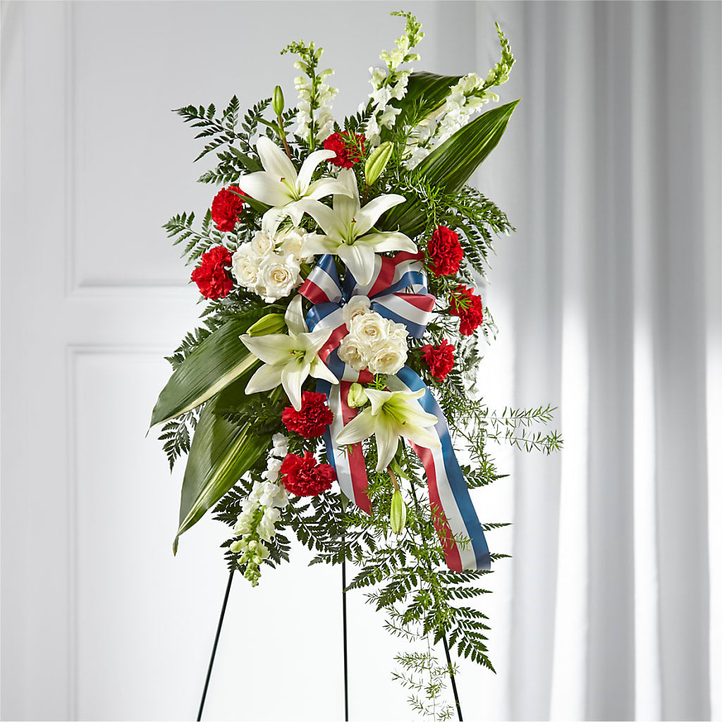 Stars of Life Standing Spray – ANGEL'S FLOWERS AND GIFTS, San Jose CA