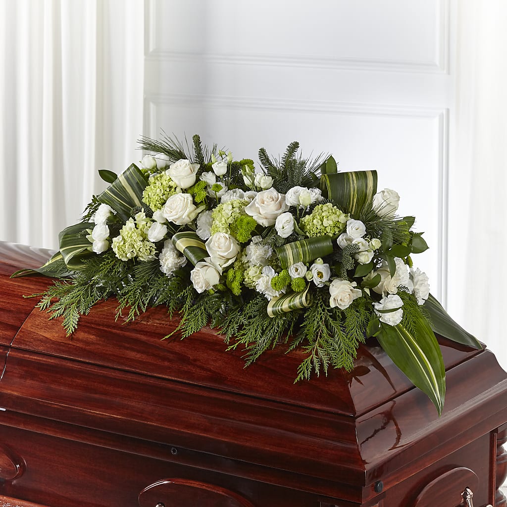 Hopeful Gesture Casket Spray – ANGEL'S FLOWERS AND GIFTS, San Jose CA