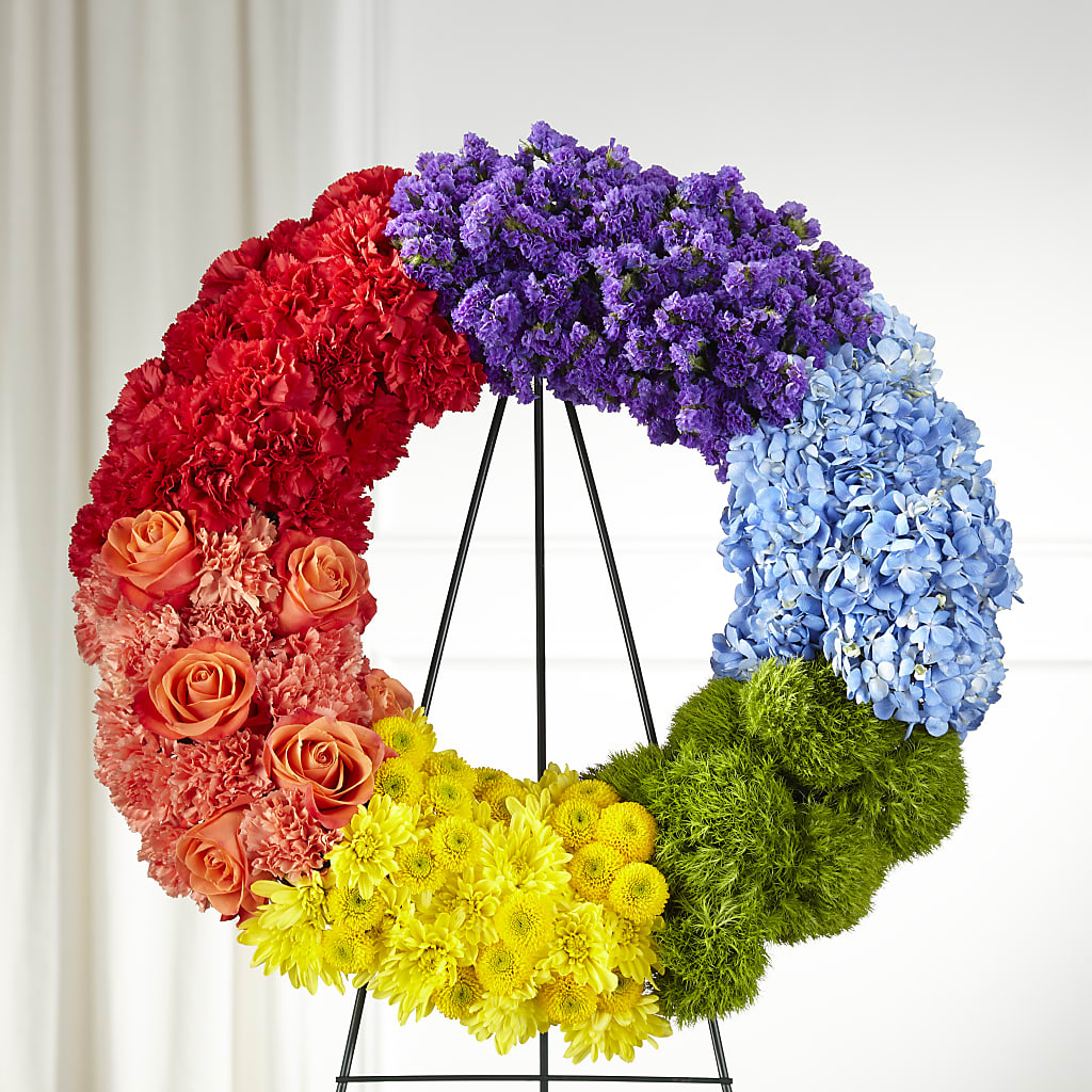 Circle of Love Wreath – ANGEL'S FLOWERS AND GIFTS, San Jose CA