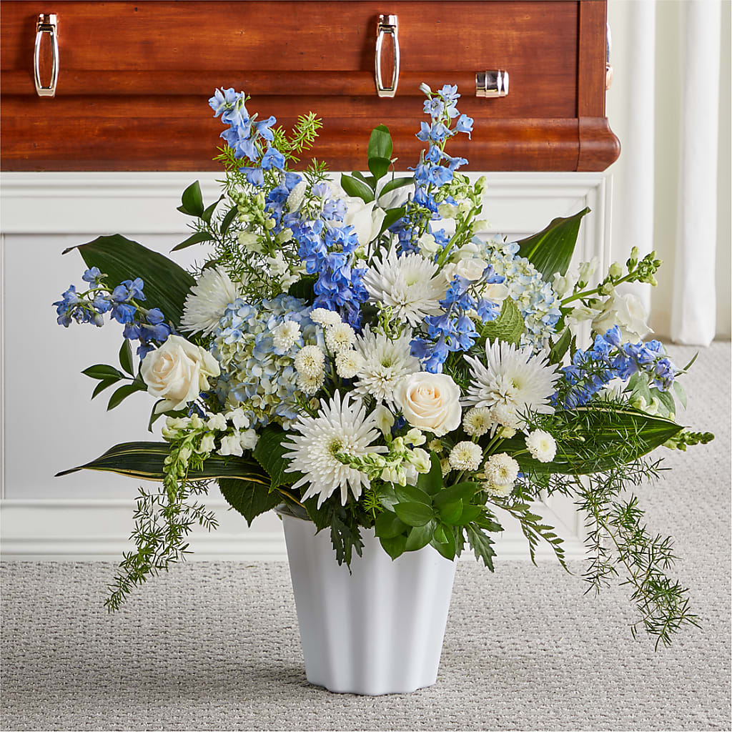 Everlasting Memories Floor Basket – ANGEL'S FLOWERS AND GIFTS, San Jose CA