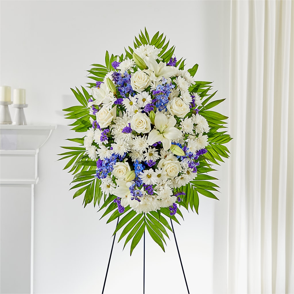 At Rest Standing Spray – ANGEL'S FLOWERS AND GIFTS, San Jose CA