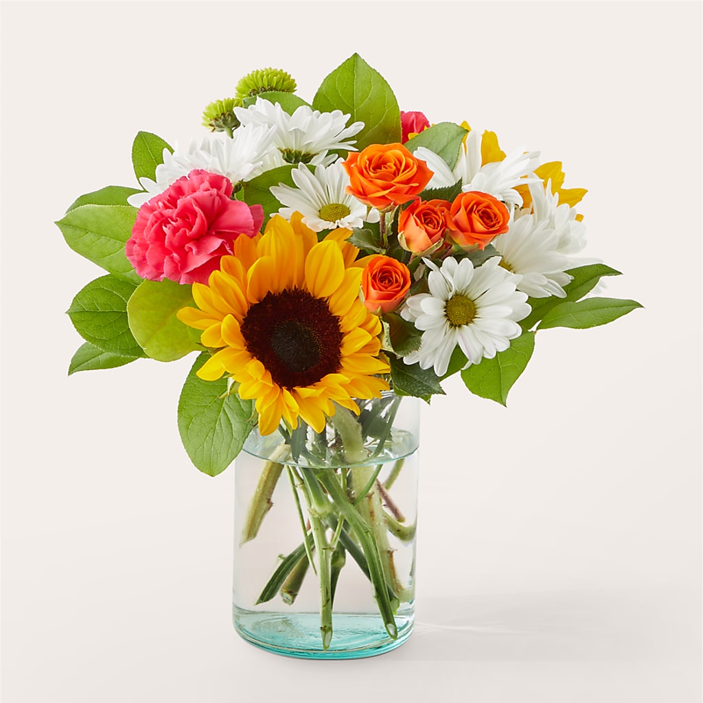 Sun-drenched Blooms Bouquet – ANGEL'S FLOWERS AND GIFTS, San Jose CA