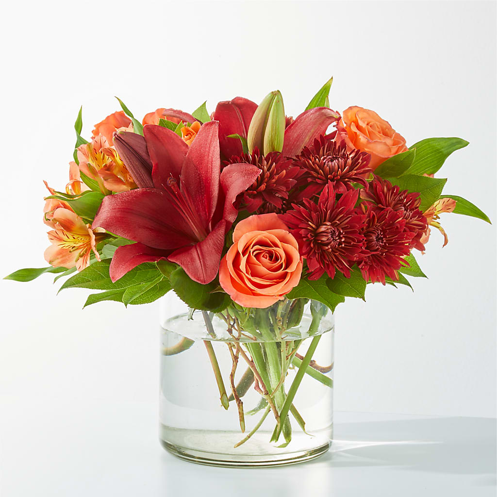 Crimson Leaves Bouquet – ANGEL'S FLOWERS AND GIFTS, San Jose CA