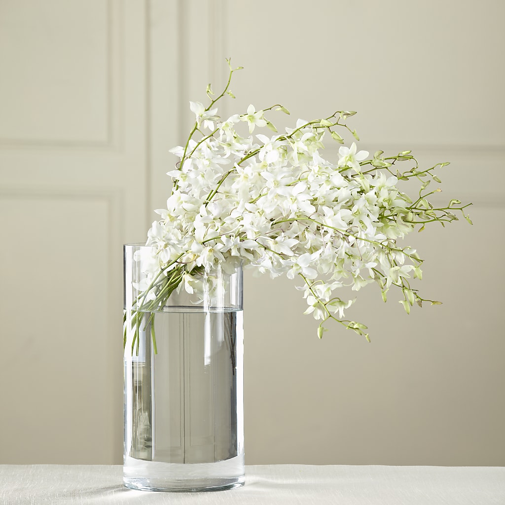 White Dendrobium Bouquet – ANGEL'S FLOWERS AND GIFTS, San Jose CA