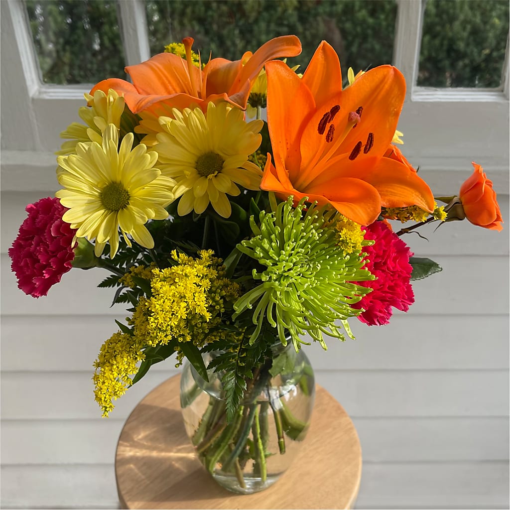 Bold & Bright – A Florist Original – ANGEL'S FLOWERS AND GIFTS, San Jose CA