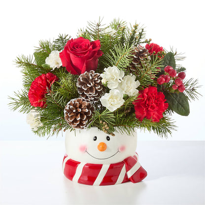 Jolly Snowman Bouquet – ANGEL'S FLOWERS AND GIFTS, San Jose CA