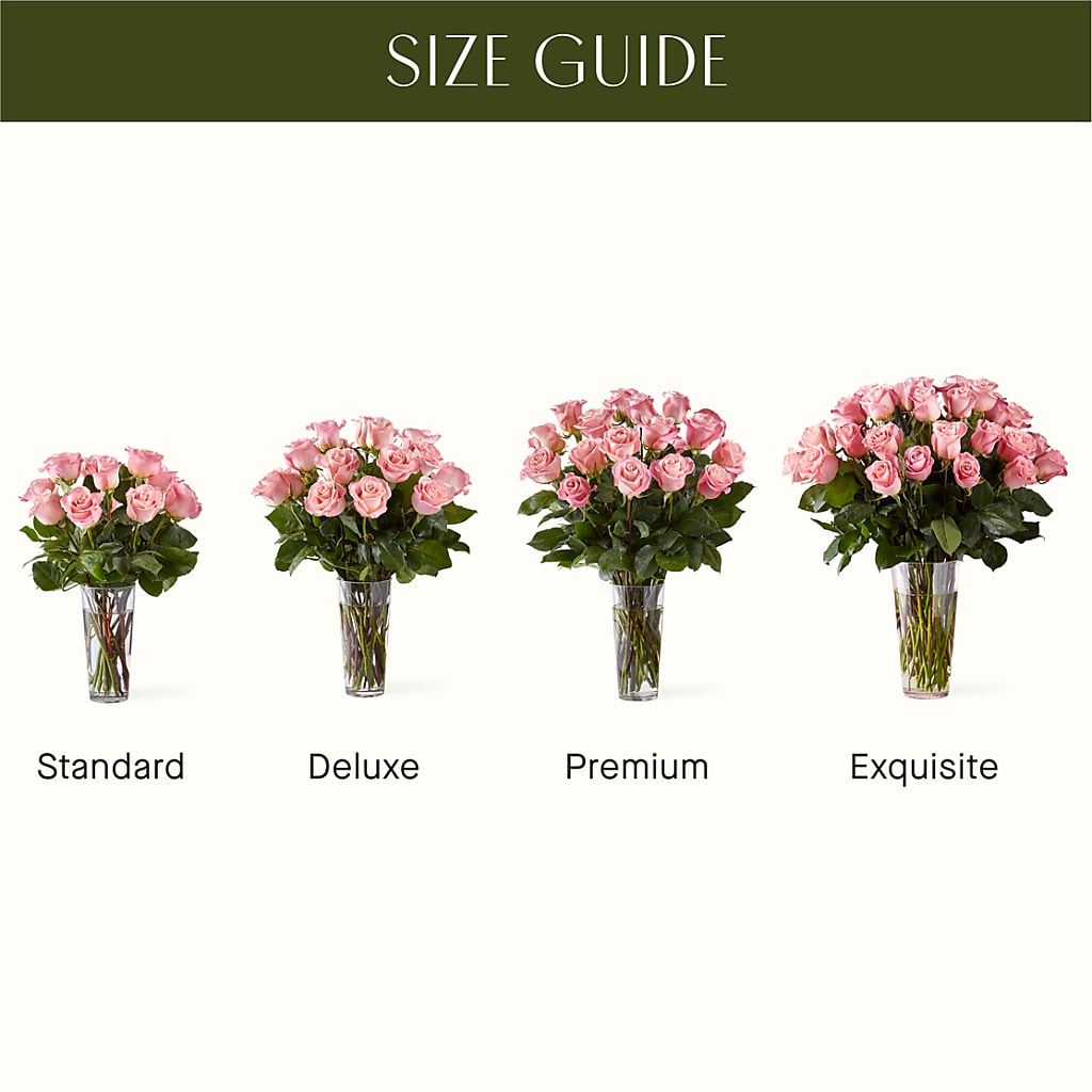 Long Stem Pink Rose Bouquet – ANGEL'S FLOWERS AND GIFTS, San Jose CA