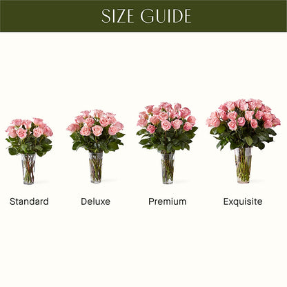 Long Stem Pink Rose Bouquet – ANGEL'S FLOWERS AND GIFTS, San Jose CA