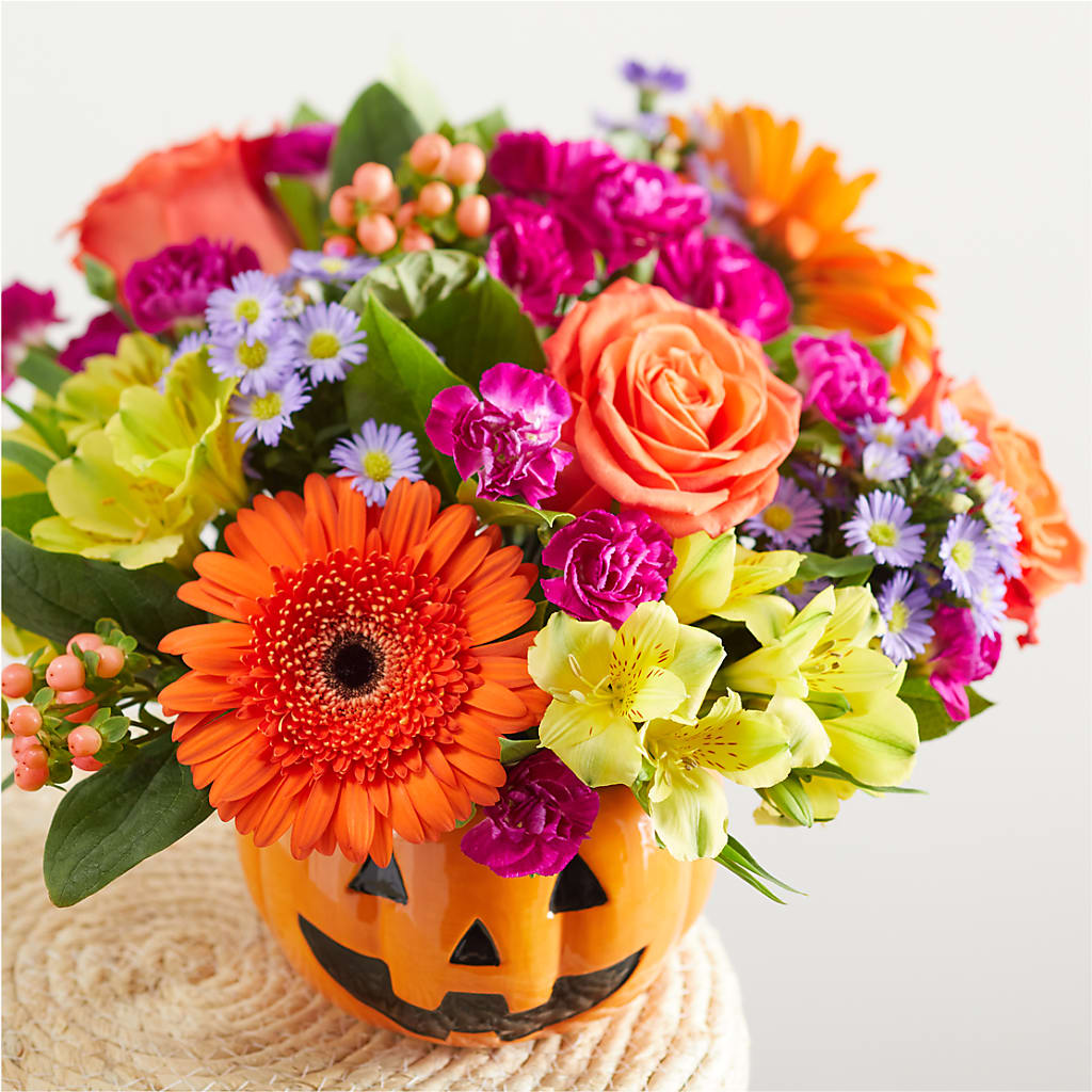 Tricks & Treats Pumpkin – ANGEL'S FLOWERS AND GIFTS, San Jose CA