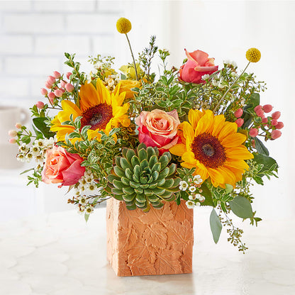 Sunflower Season Bouquet – ANGEL'S FLOWERS AND GIFTS, San Jose CA