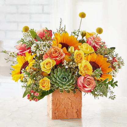 Sunflower Season Bouquet – ANGEL'S FLOWERS AND GIFTS, San Jose CA