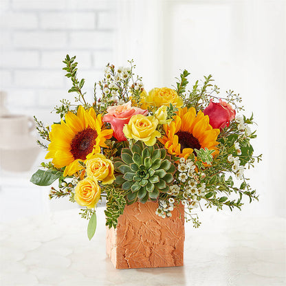 Sunflower Season Bouquet – ANGEL'S FLOWERS AND GIFTS, San Jose CA