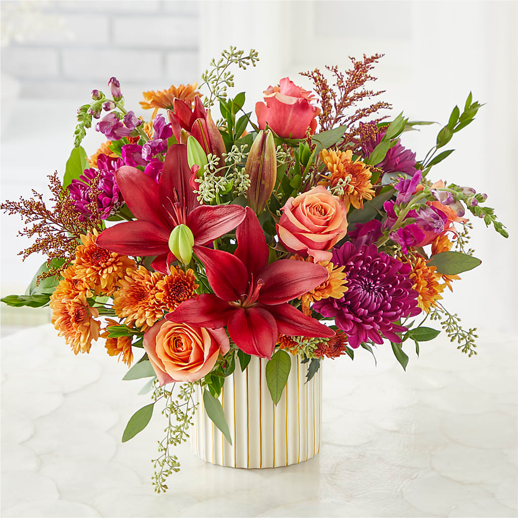 Burgundy Landscape Bouquet – ANGEL'S FLOWERS AND GIFTS, San Jose CA