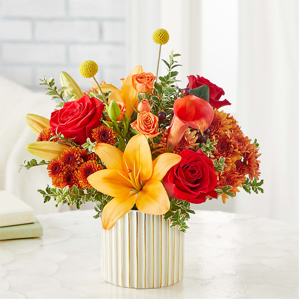 Scarlet Skies Bouquet – ANGEL'S FLOWERS AND GIFTS, San Jose CA