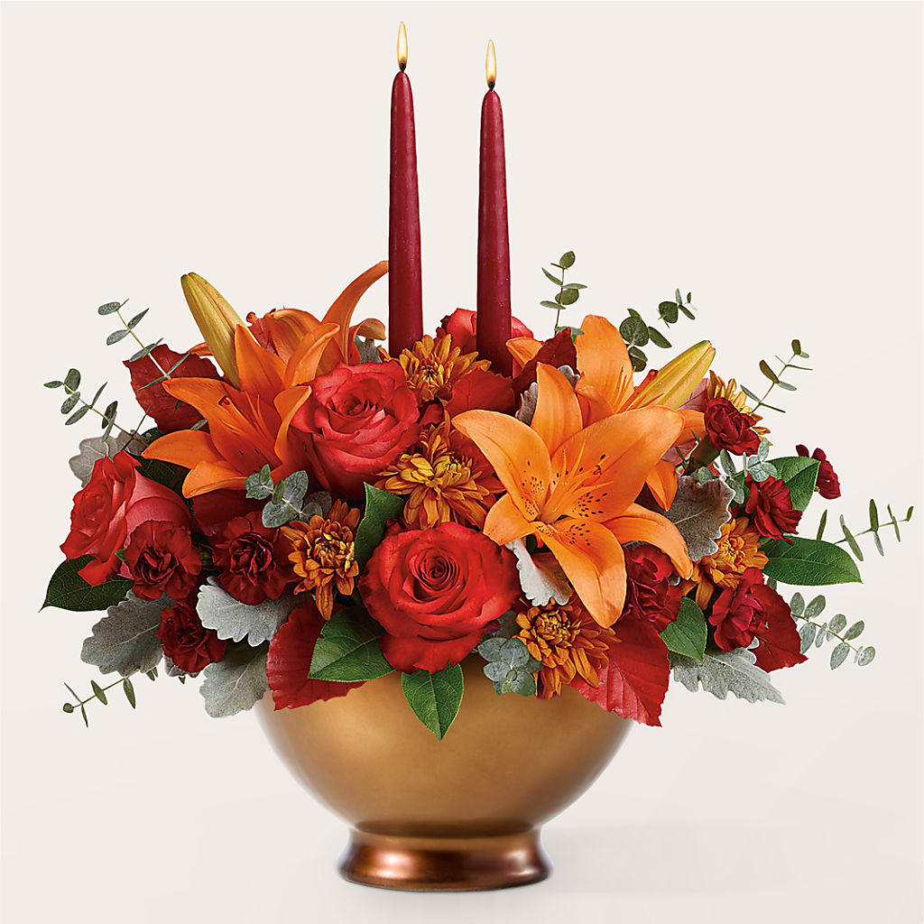 Fruits of Fall Centerpiece – ANGEL'S FLOWERS AND GIFTS, San Jose CA