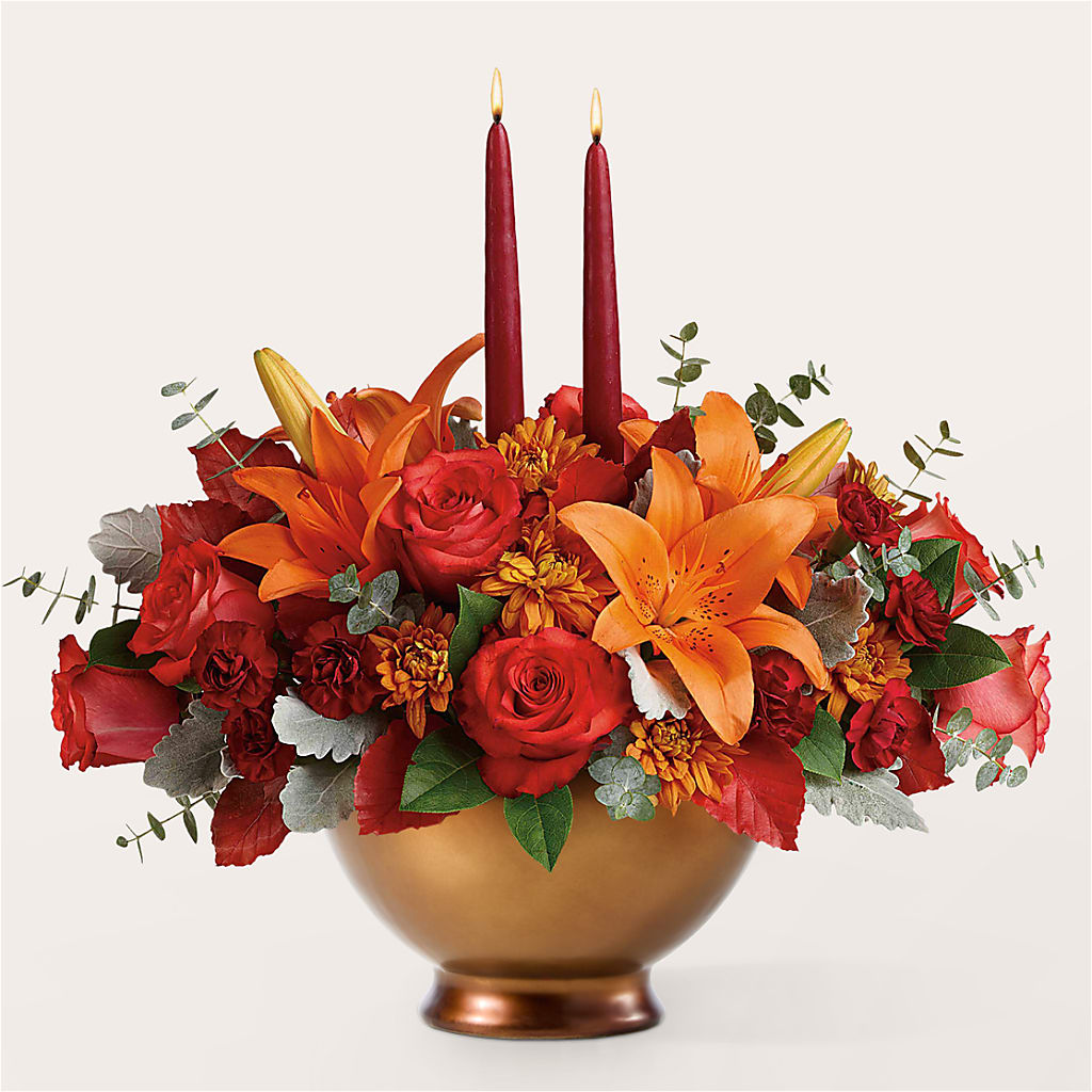 Fruits of Fall Centerpiece – ANGEL'S FLOWERS AND GIFTS, San Jose CA