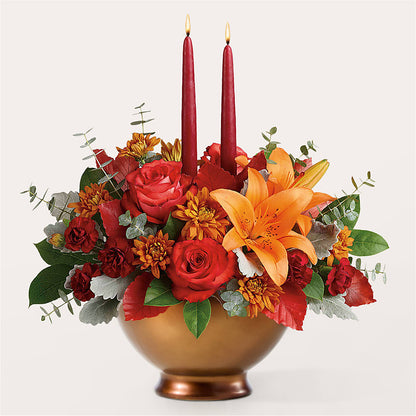 Fruits of Fall Centerpiece – ANGEL'S FLOWERS AND GIFTS, San Jose CA