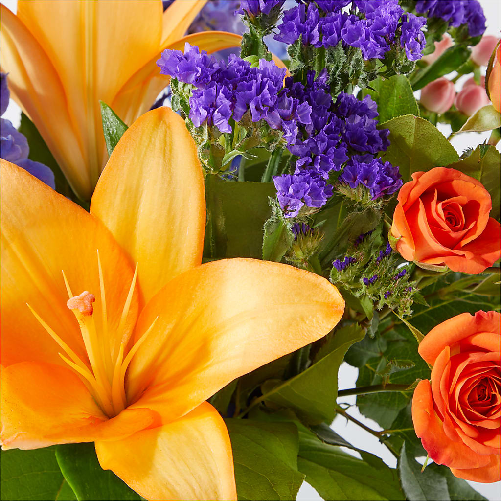 Radiant Citrus Bouquet – ANGEL'S FLOWERS AND GIFTS, San Jose CA