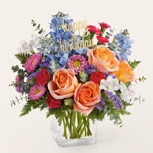 Birthday Bash Bouquet – ANGEL'S FLOWERS AND GIFTS, San Jose CA