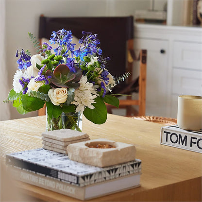 Cerulean Waves Bouquet – ANGEL'S FLOWERS AND GIFTS, San Jose CA