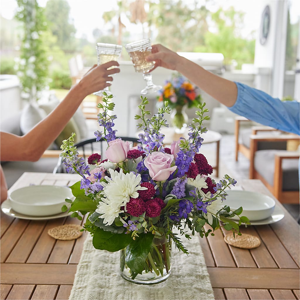 Violet Frost Bouquet – ANGEL'S FLOWERS AND GIFTS, San Jose CA