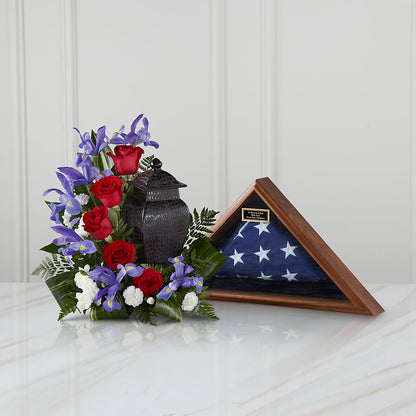 Patriotic Tribute Arrangement – ANGEL'S FLOWERS AND GIFTS, San Jose CA