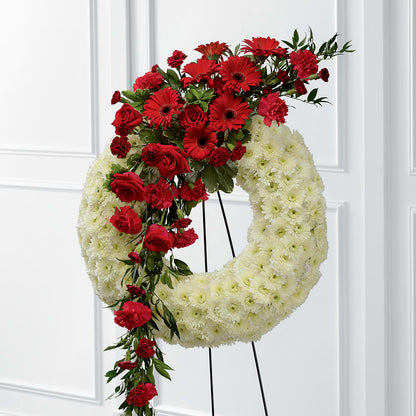 Graceful Tribute Wreath – ANGEL'S FLOWERS AND GIFTS, San Jose CA
