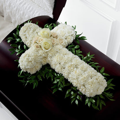 Peaceful Memories Casket Spray (Standard) – ANGEL'S FLOWERS AND GIFTS, San Jose CA