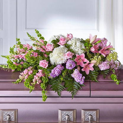 Life's Gratitude Casket Spray – ANGEL'S FLOWERS AND GIFTS, San Jose CA