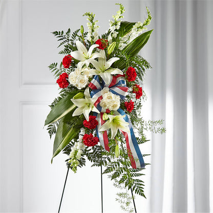 Stars of Life Standing Spray – ANGEL'S FLOWERS AND GIFTS, San Jose CA