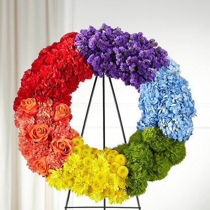 Circle of Love Wreath – ANGEL'S FLOWERS AND GIFTS, San Jose CA